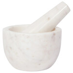 Now Designs White Marble Mortar and Pestle
