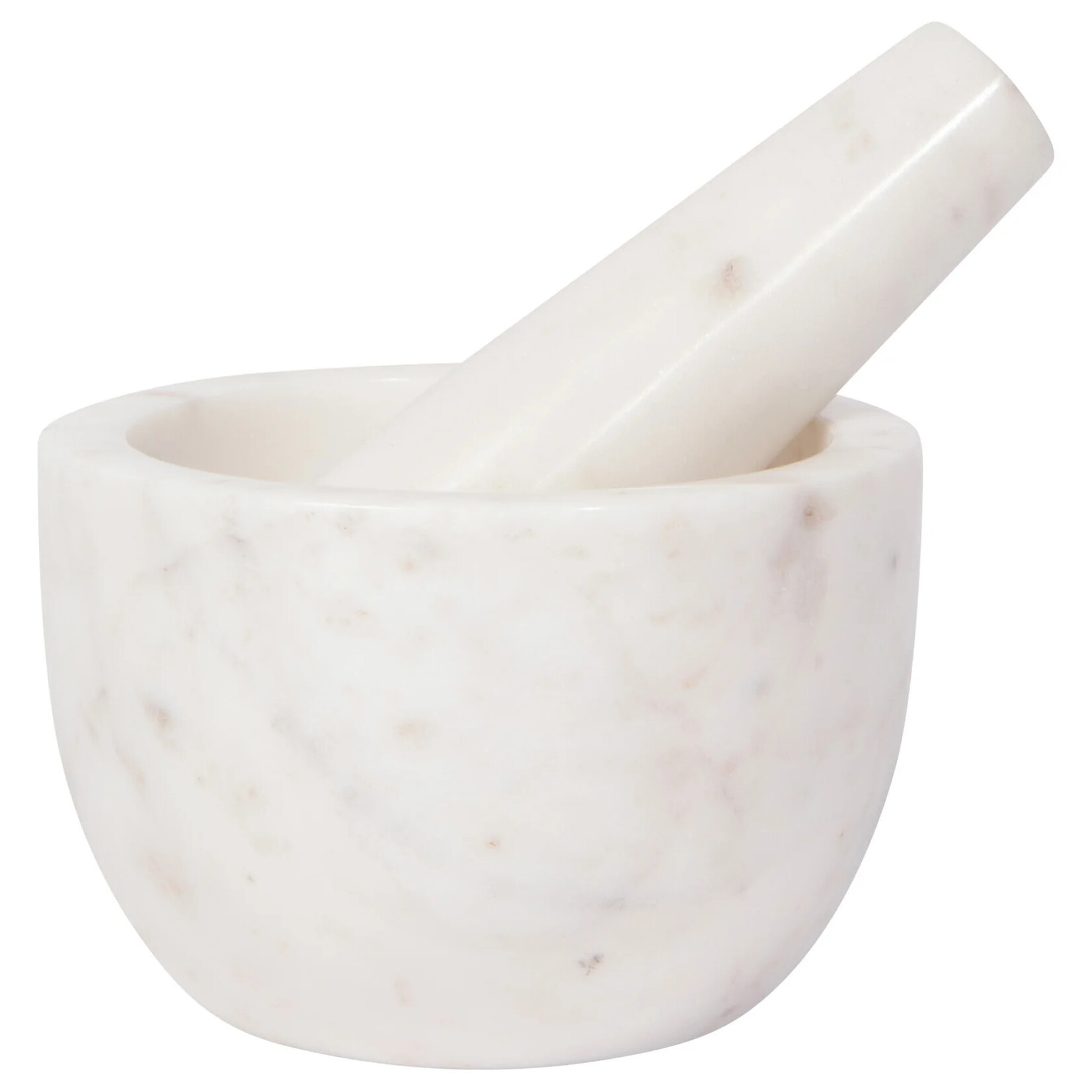 Now Designs White Marble Mortar and Pestle