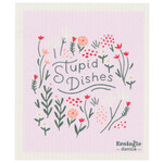 Now Designs Stupid Dishes Dish Cloth