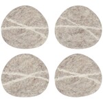 Now Designs Straito Felt Coaster SET OF 4 - Flint