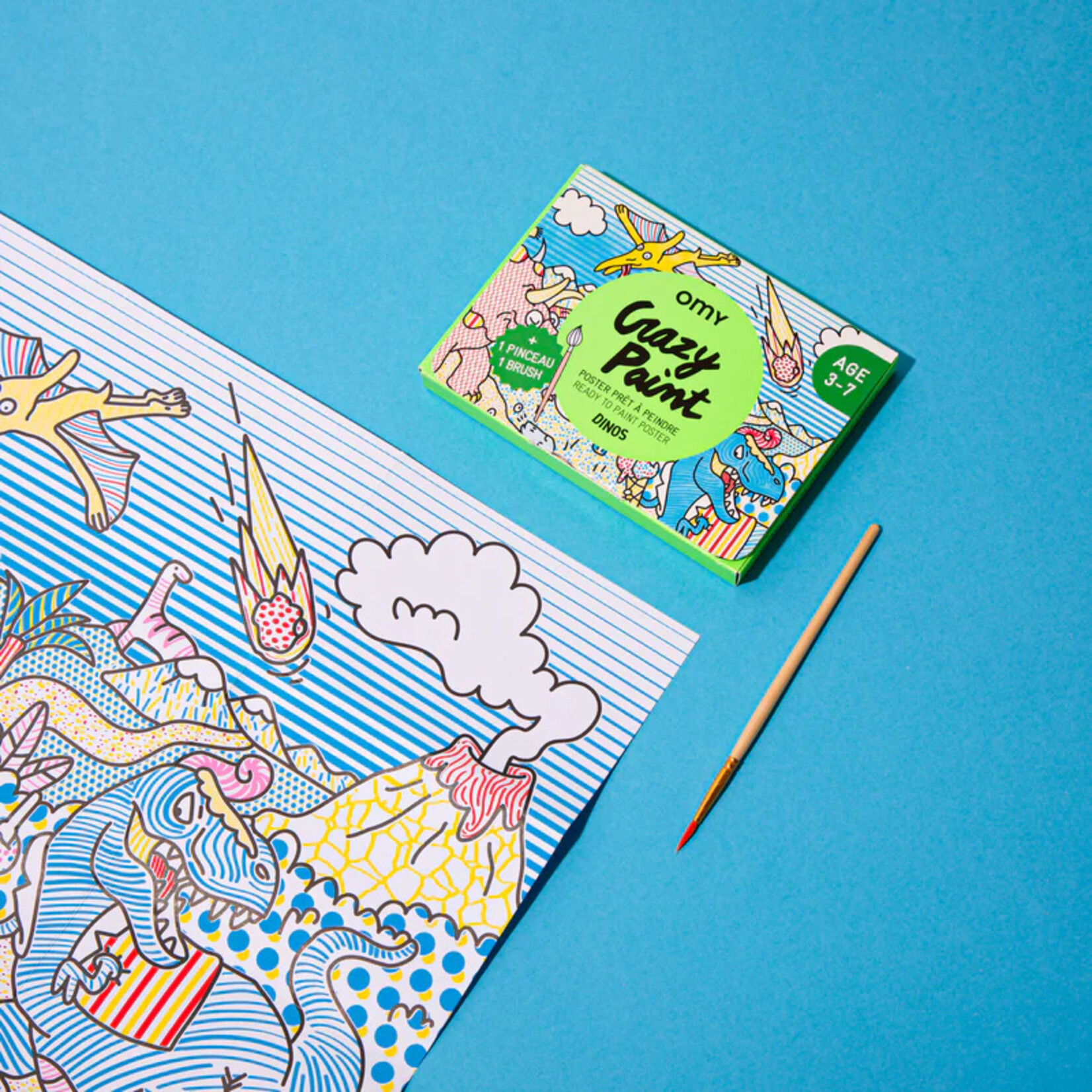 Dinos Paint Activity w/ Water Paintbrush