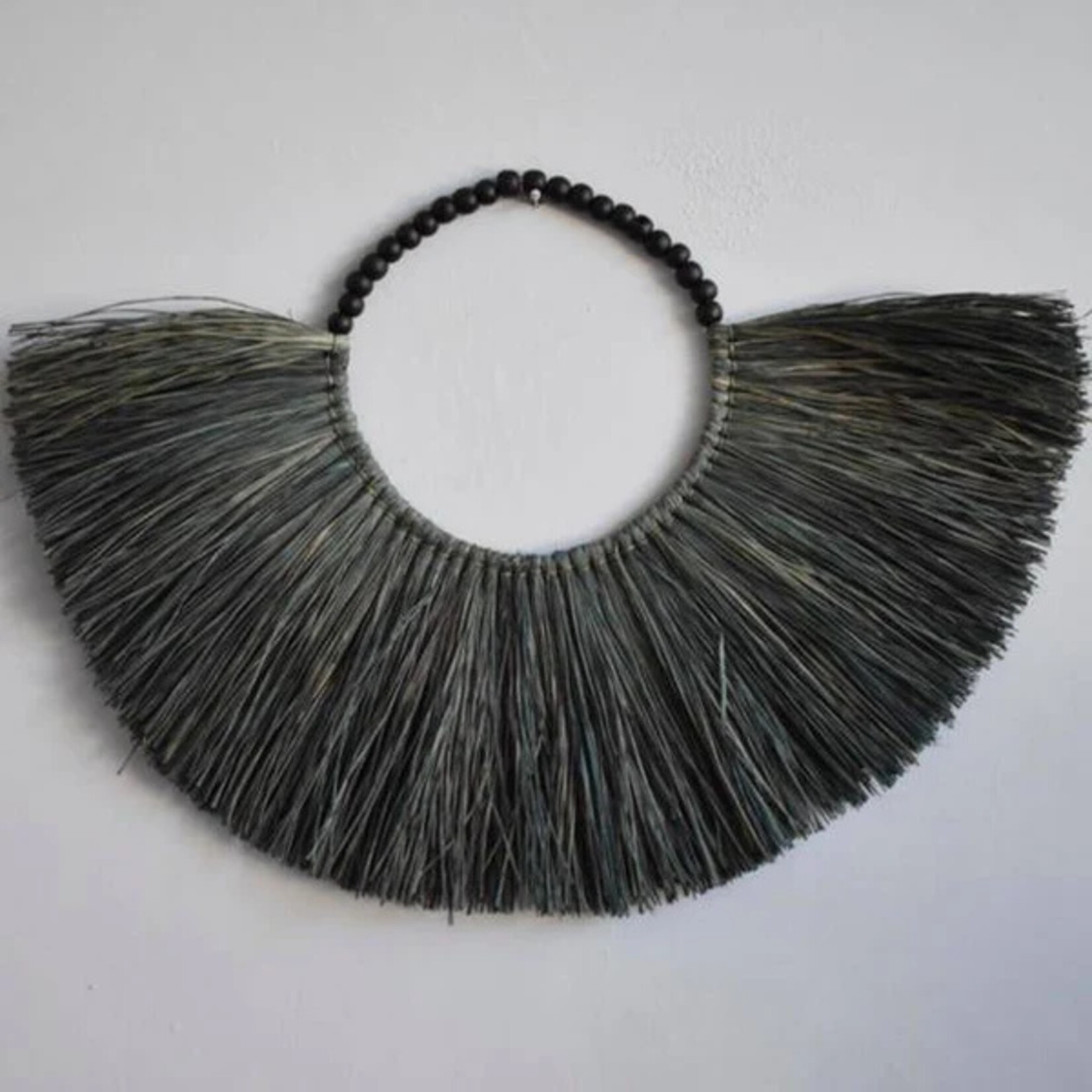 Joglo Living Raffia Wall Hanging- Hoga Black