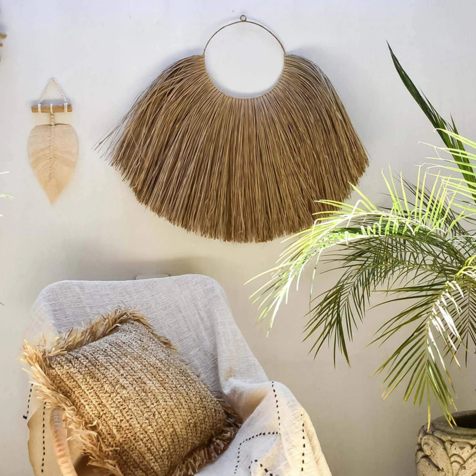 Joglo Living Raffia Wall Hanging- Rinca Natural