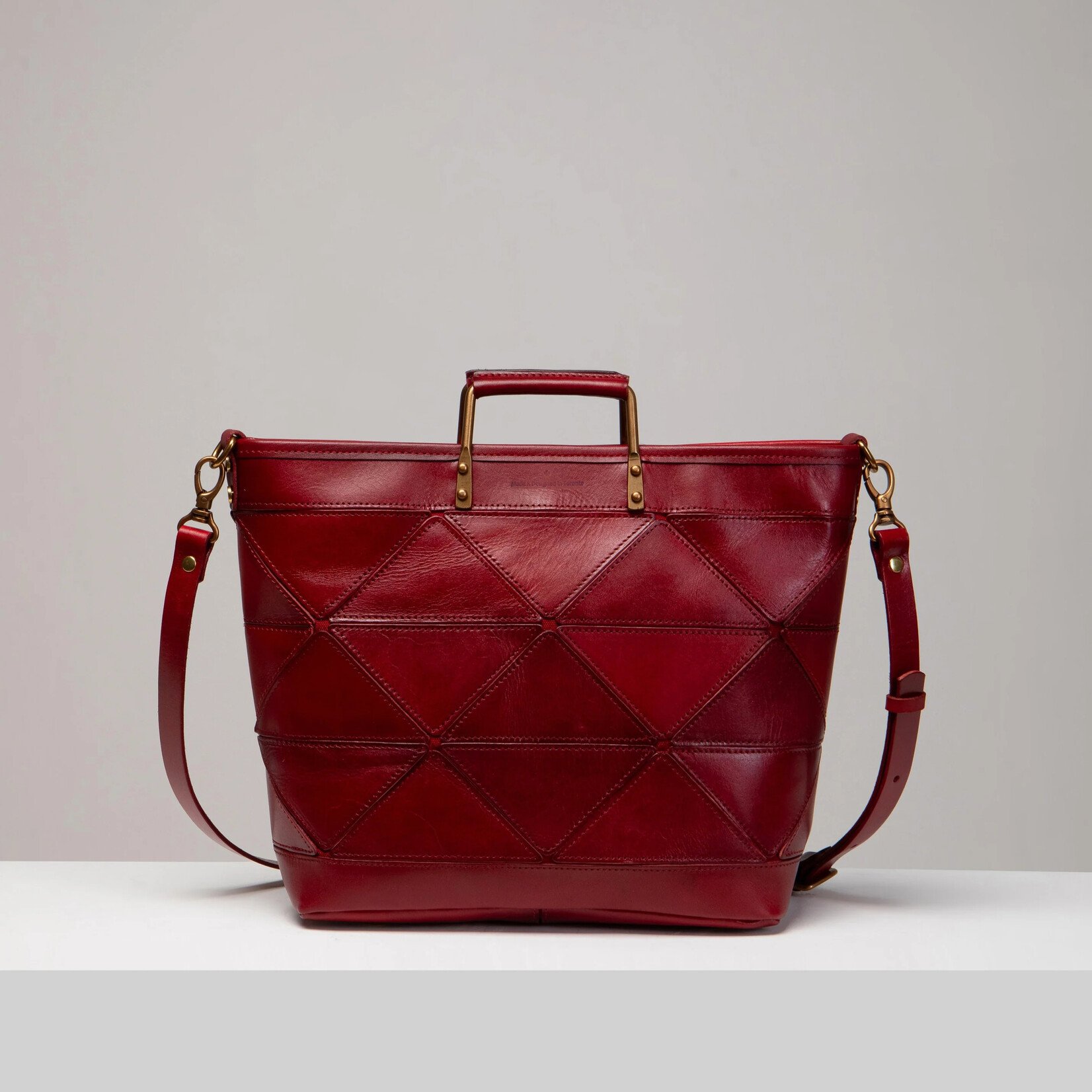 UPPDOO Origami Large Tote- Bordeaux
