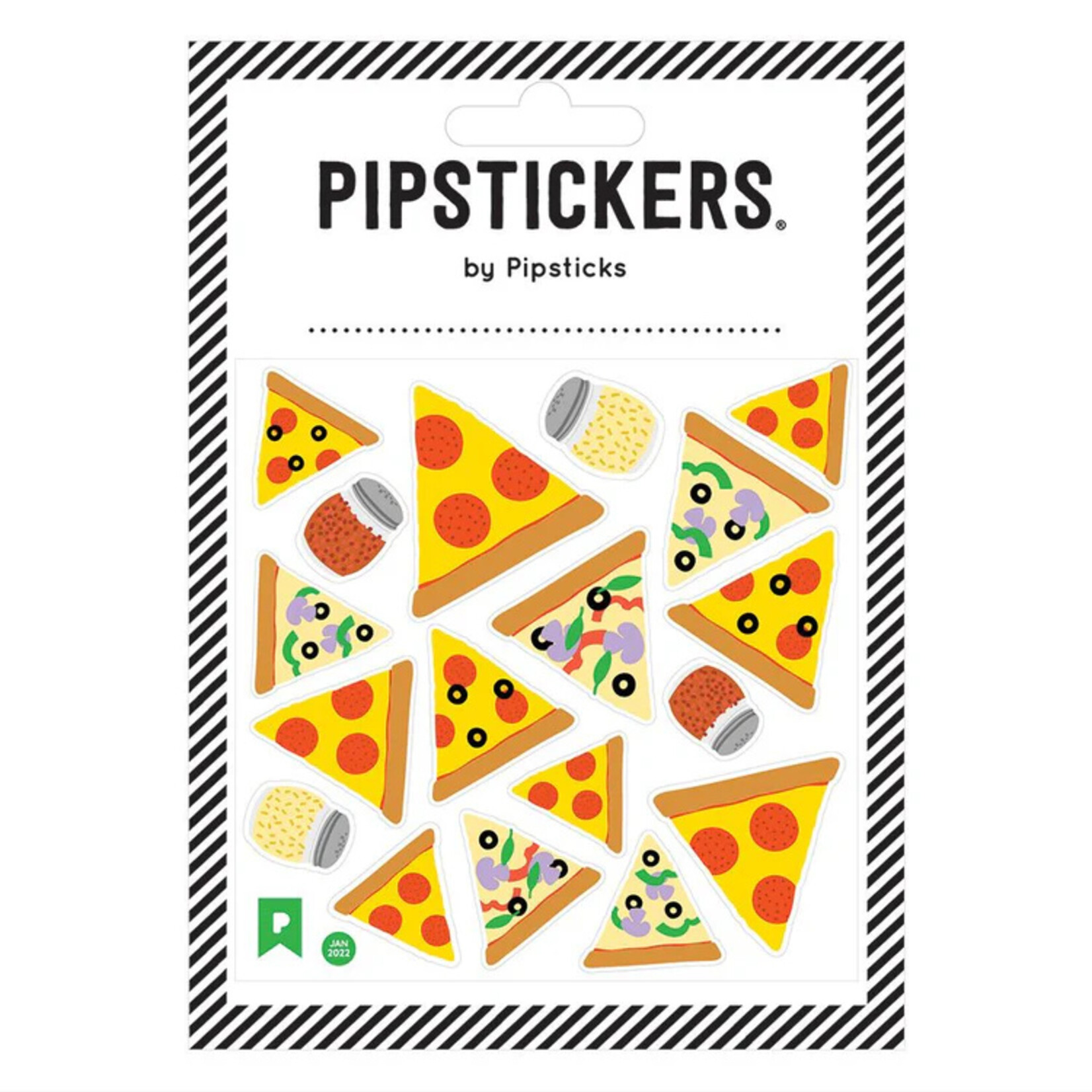 Pipsticks Fuzzy Pizza Slices Stickers