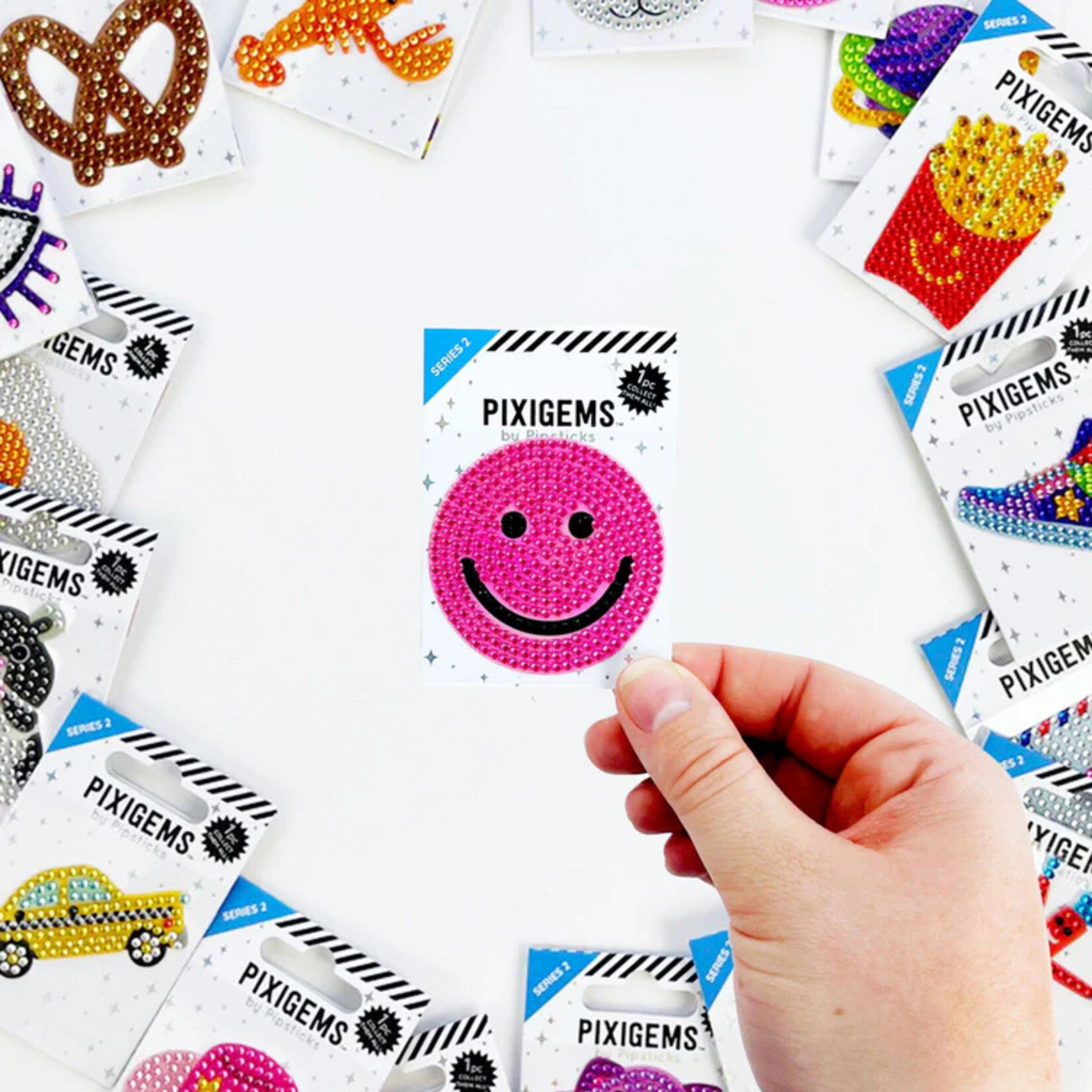 Pipsticks Simon Smiley Pixigem Sticker