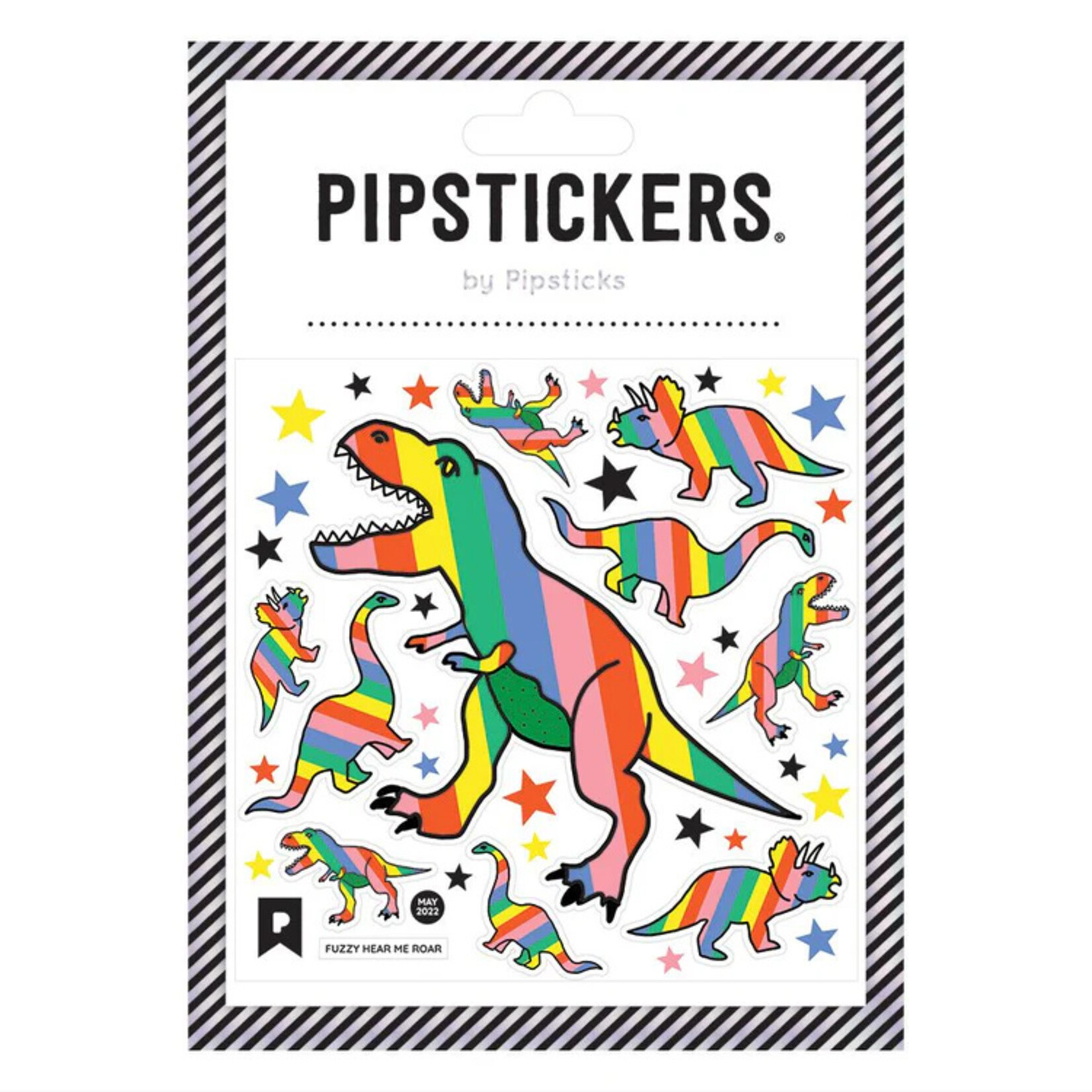 Pipsticks Fuzzy Hear Me Roar Stickers