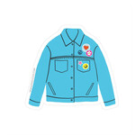 Pipsticks Denim Jacket Vinyl Sticker