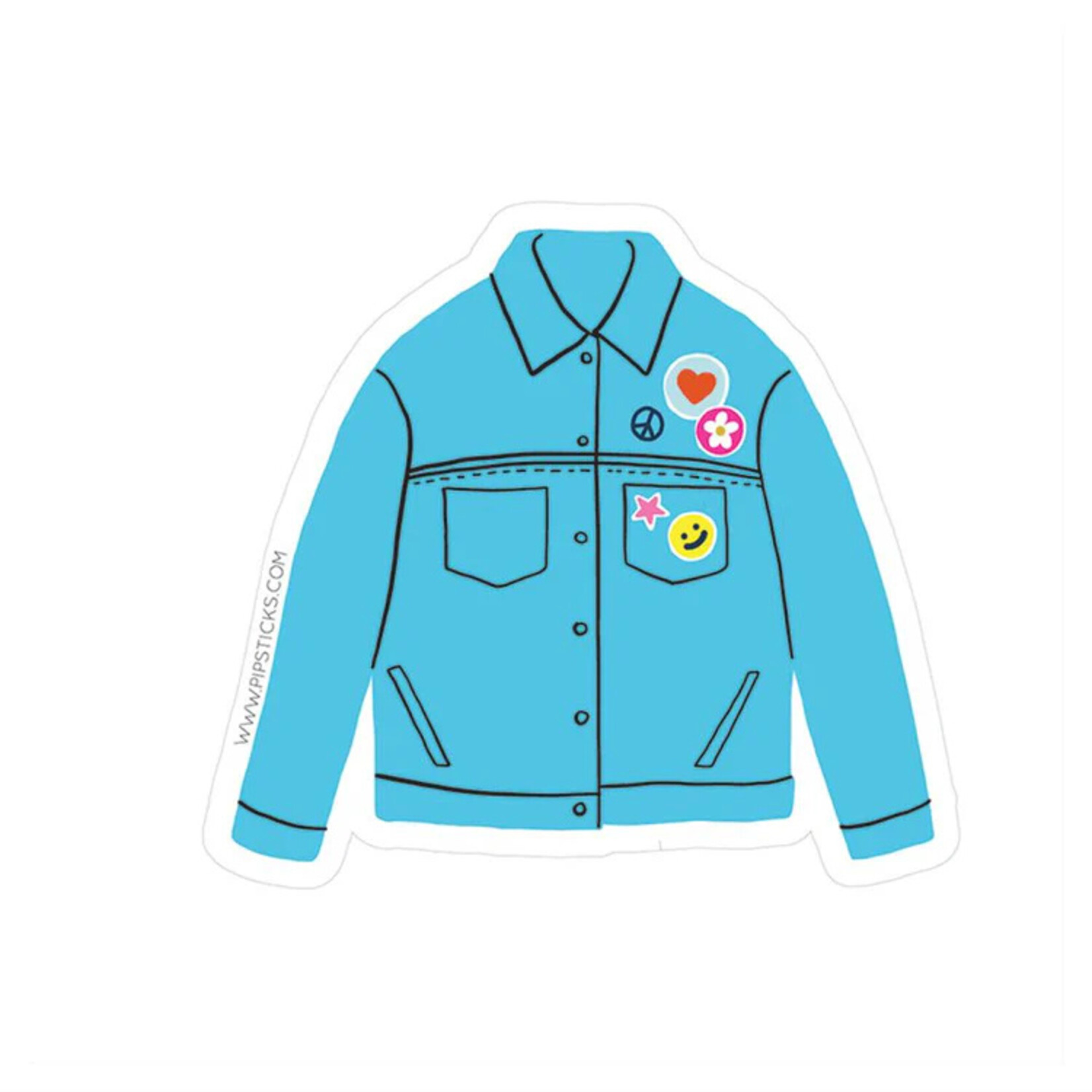 Pipsticks Denim Jacket Vinyl Sticker