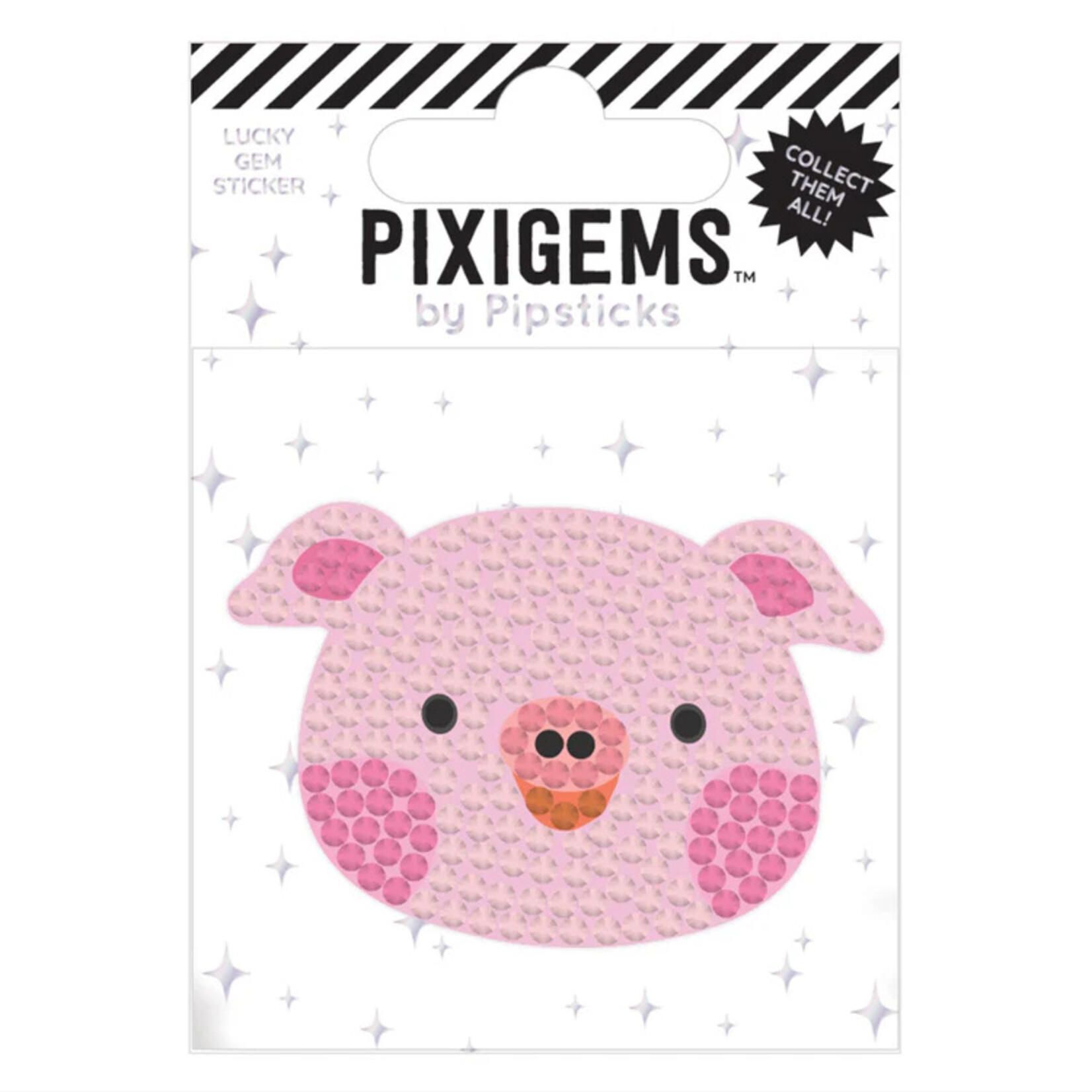 Pipsticks Petey Pig Pixigem Sticker