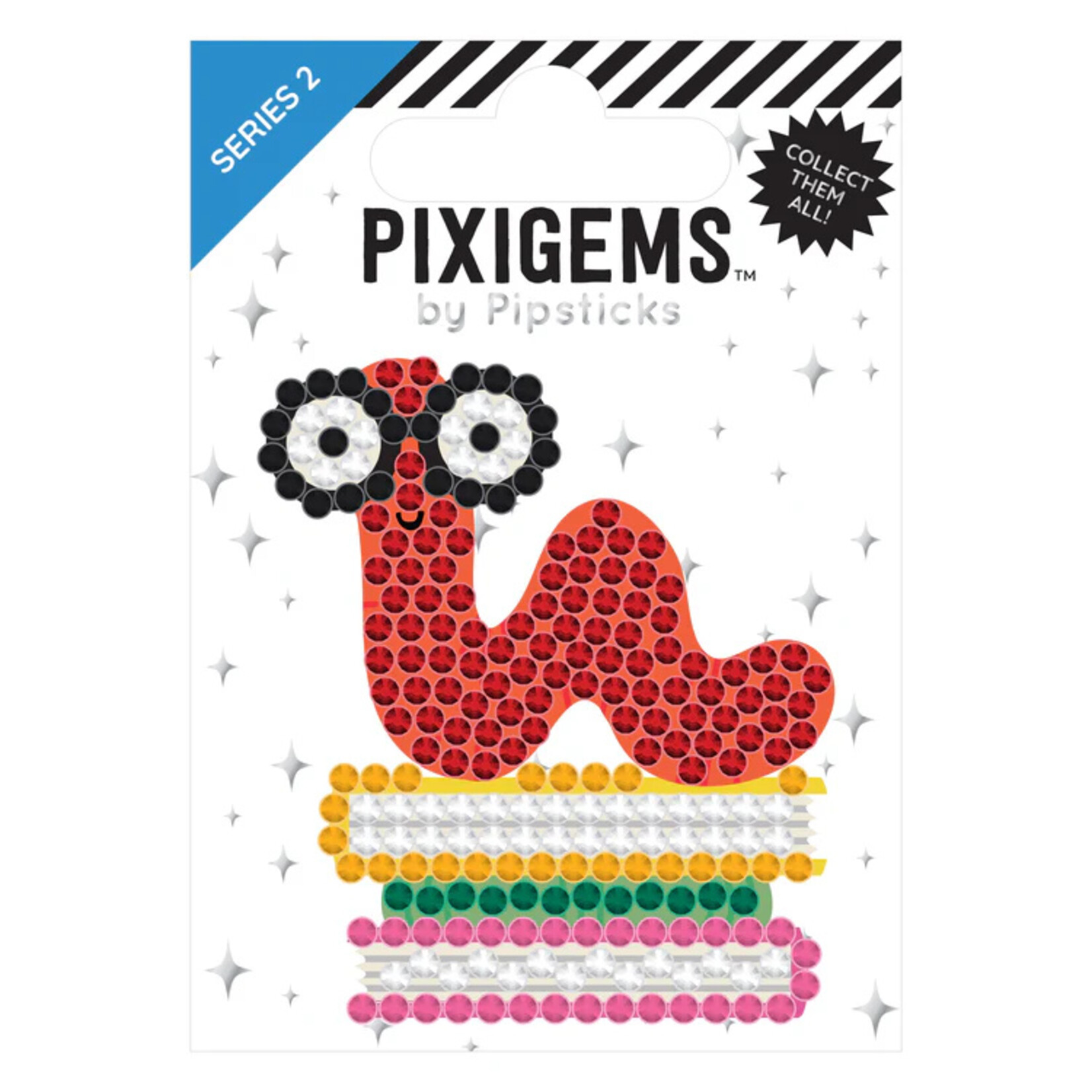 Pipsticks Benny Bookworm Pixigem Sticker