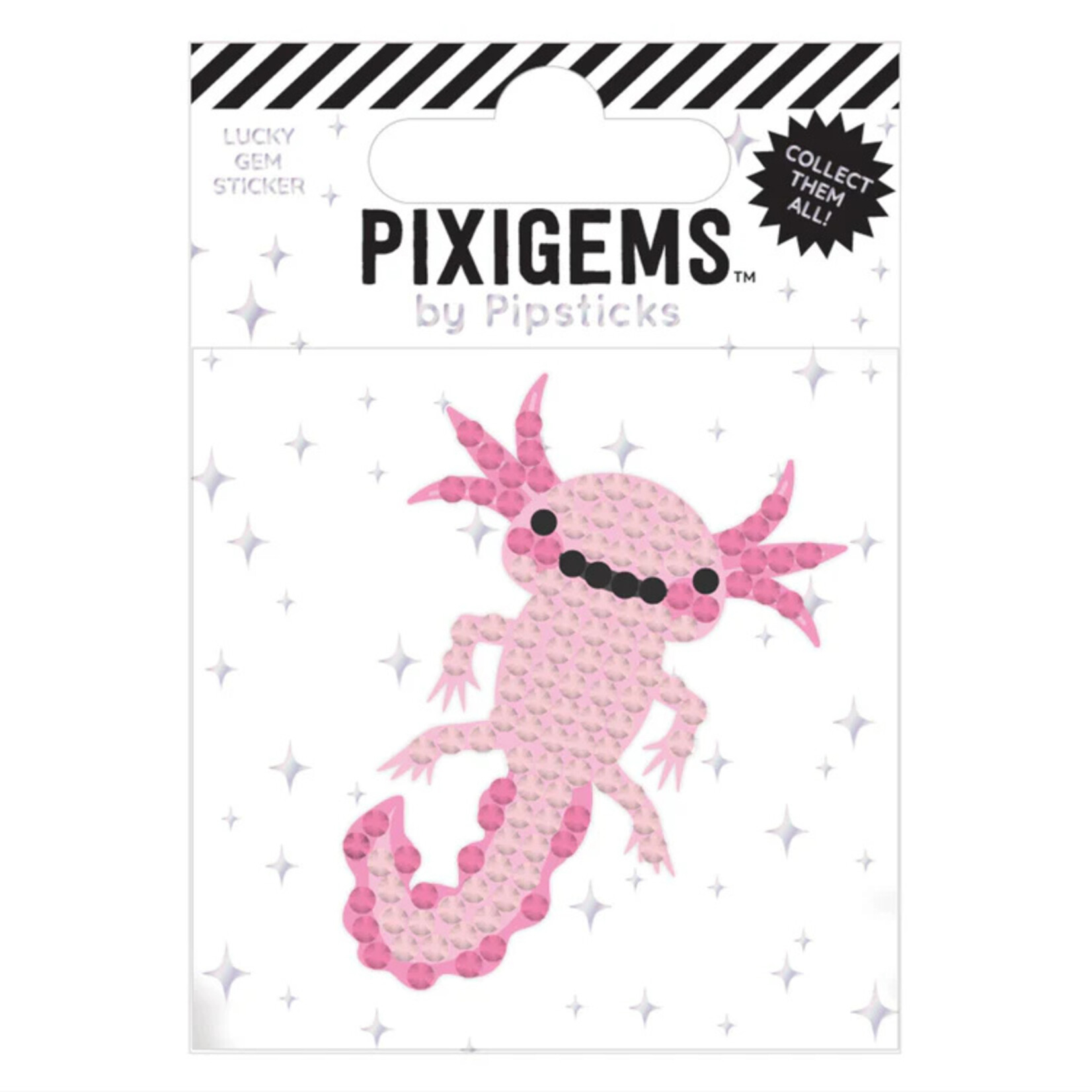 Pipsticks Alvin Axolotl Pixigem Sticker