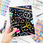 Pipsticks Bead Dazzled Spiral Sticker Notebook