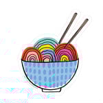 Pipsticks Bowl Of Love Vinyl Sticker