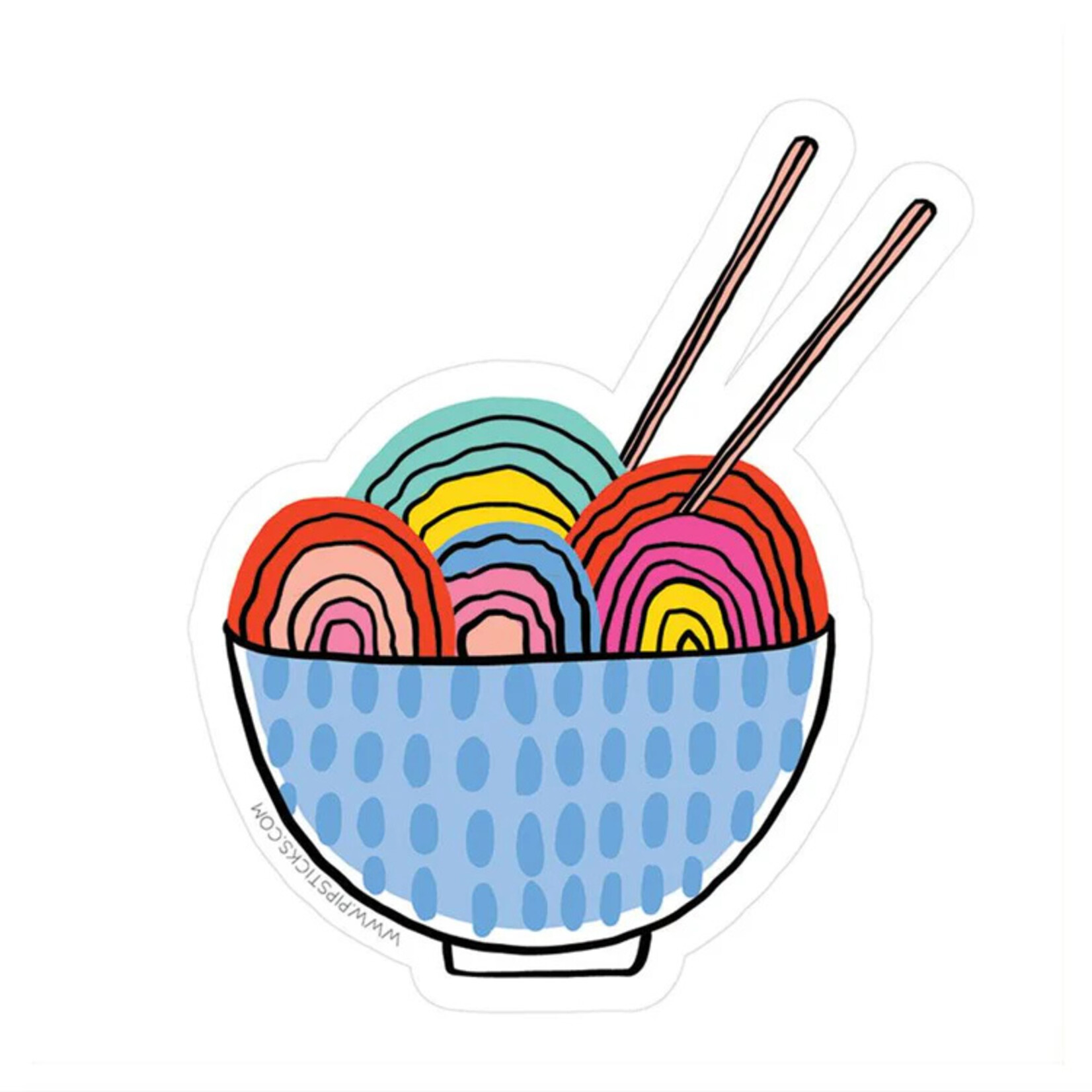 Pipsticks Bowl Of Love Vinyl Sticker