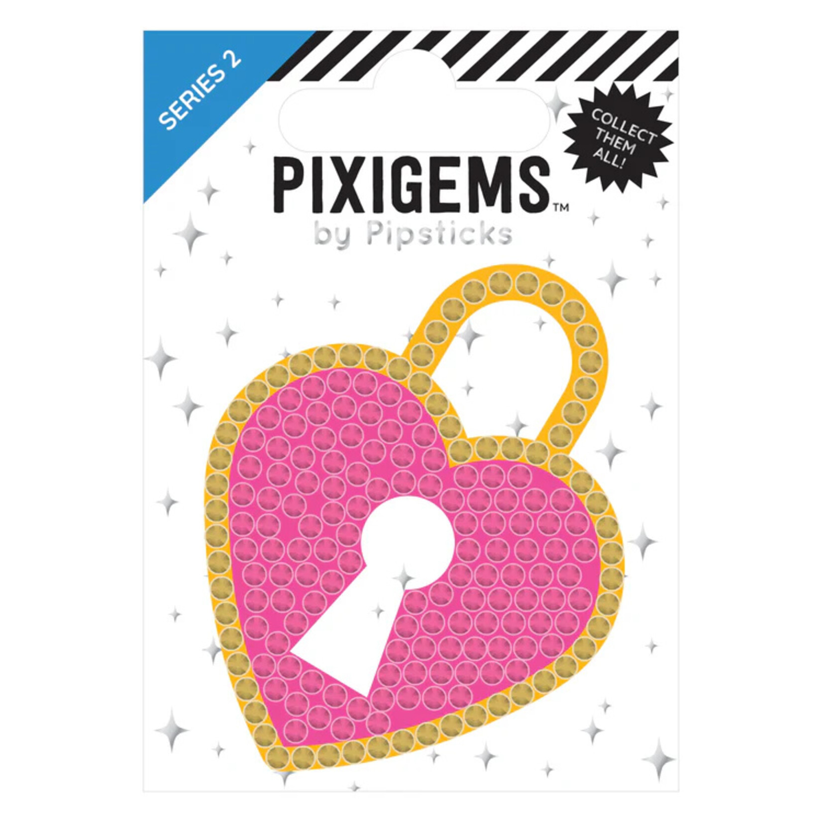 Pipsticks Harper Heart Lock Pixigem Sticker