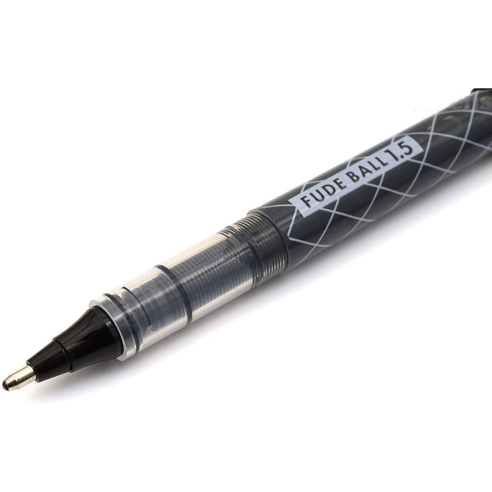 JPT America OHTO Fude Ball Liquid Ink Pen- 1.5MM Black/ Black