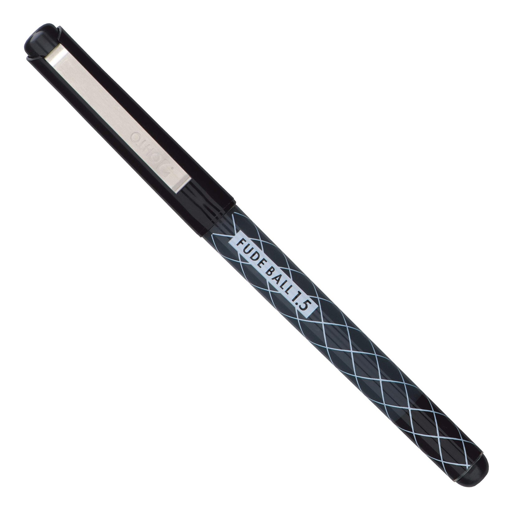 JPT America OHTO Fude Ball Liquid Ink Pen- 1.5MM Black/ Black