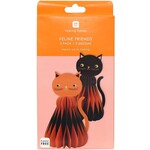 Halloween Cat Honeycomb Decoration 2 Pack