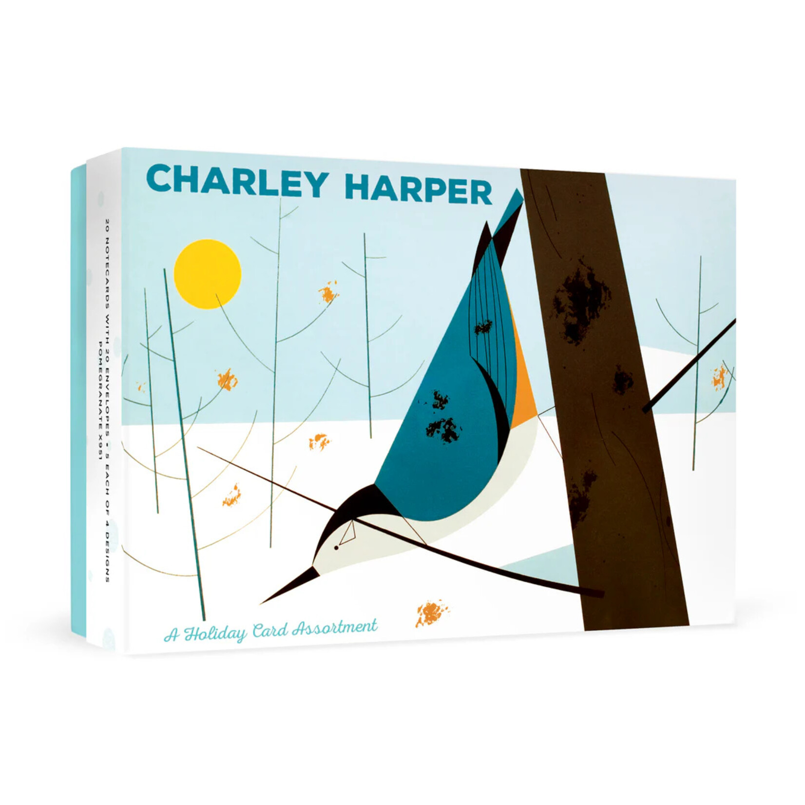 Pomegranate Charley Harper: Birds Holiday Boxed Cards