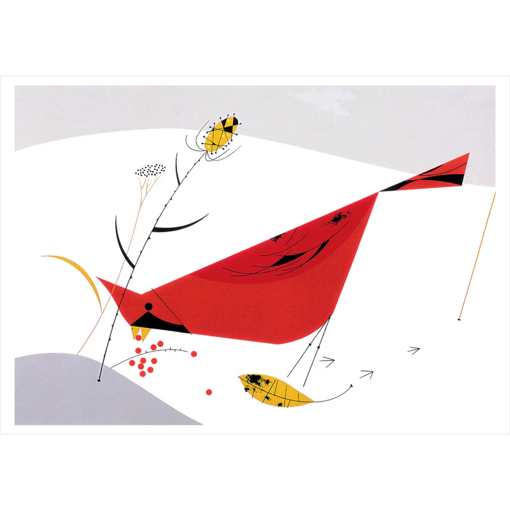 Pomegranate Charley Harper: Birds Holiday Boxed Cards