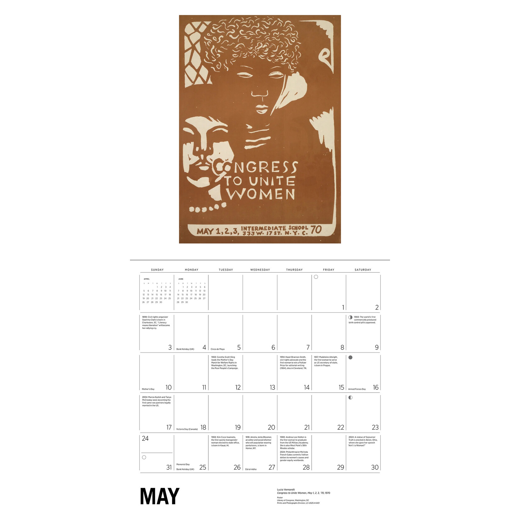 Pomegranate The Fight for Women’s Rights 2026 Wall Calendar