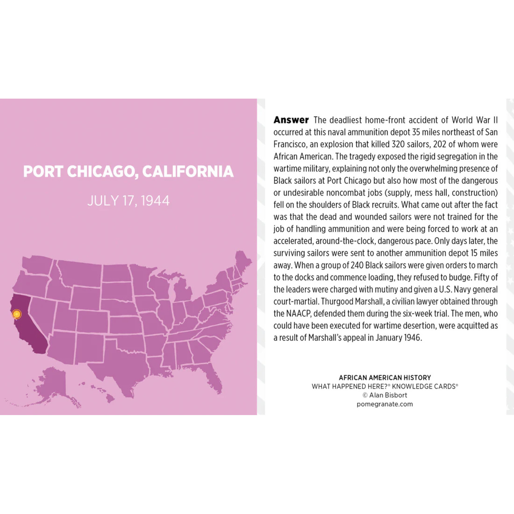 Pomegranate What Happened Here? African American History Knowledge Cards