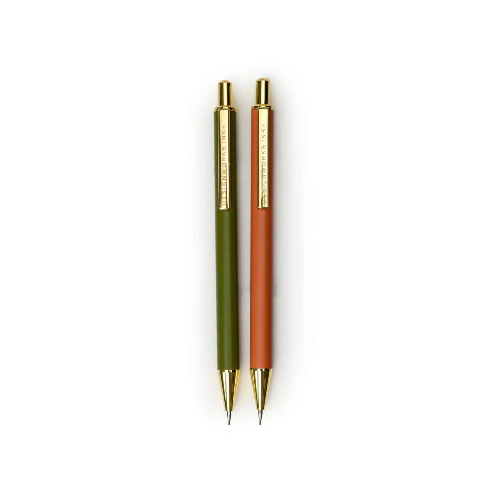 Designworks Army Green + Chili Mechanical Pencils