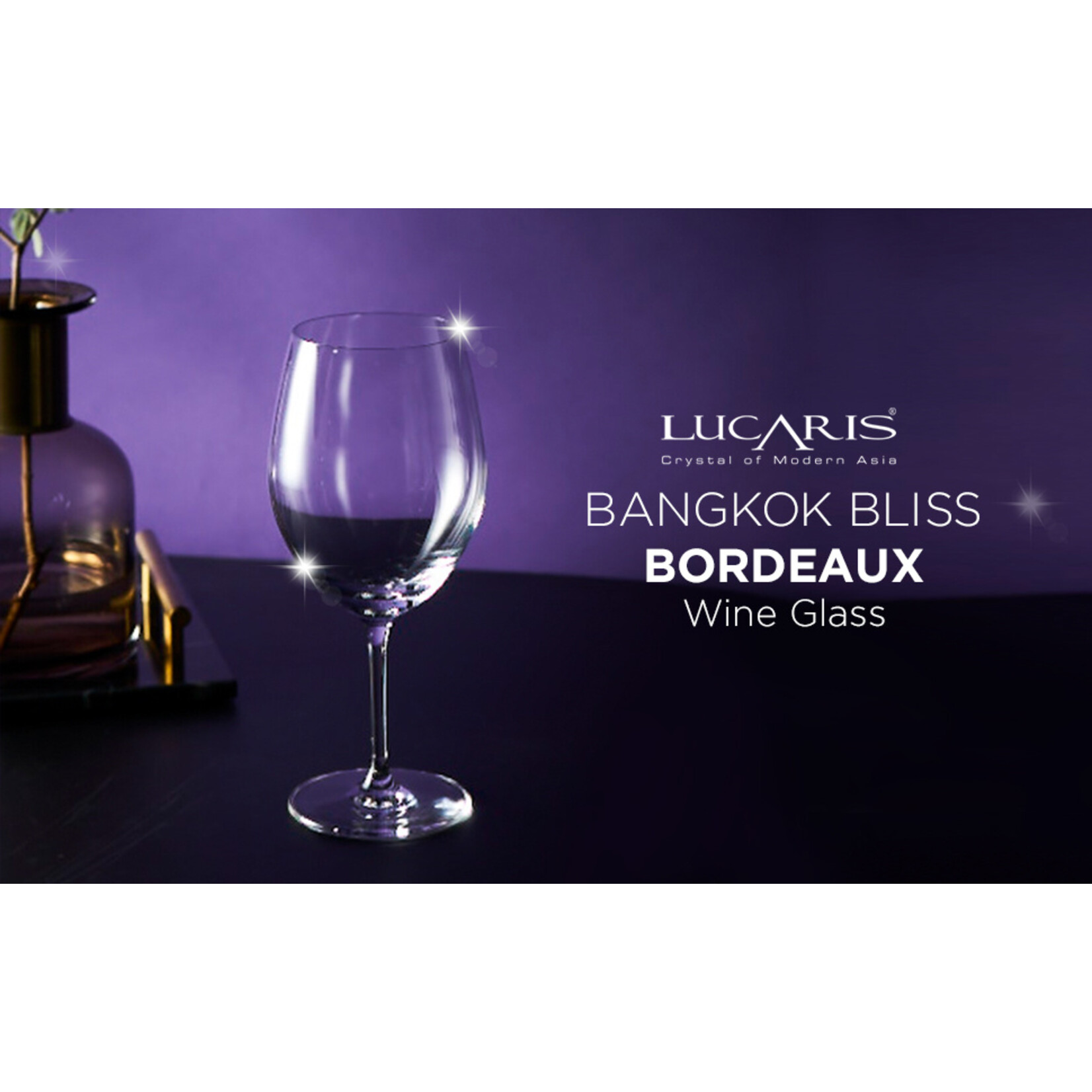 Bangkok Bliss Bordeaux Glasses Set of 4