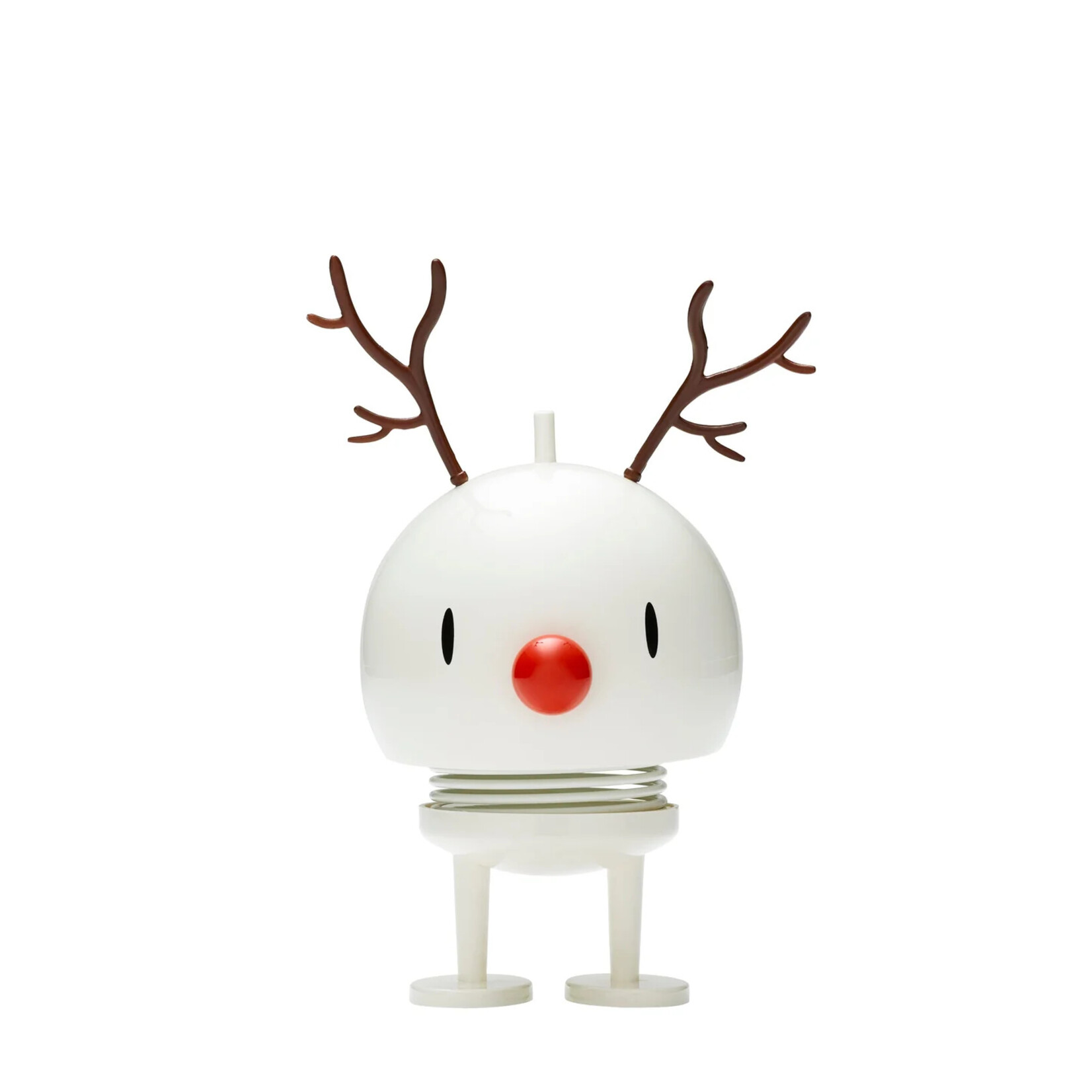 F&H Group Hoptimist Holiday Reindeer Bumble - White Medium