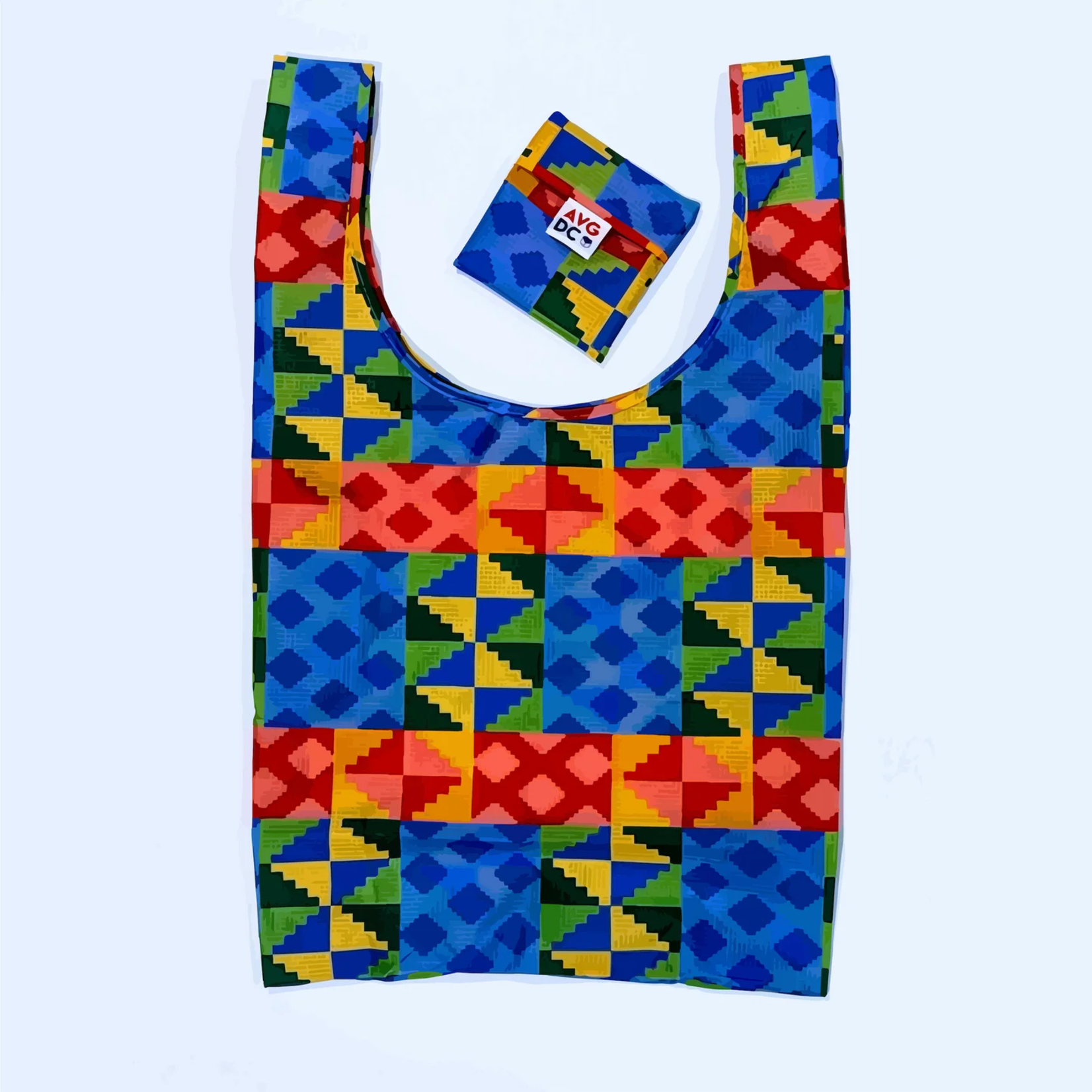 All Very Goods Reusable Grocery Bag- Kente