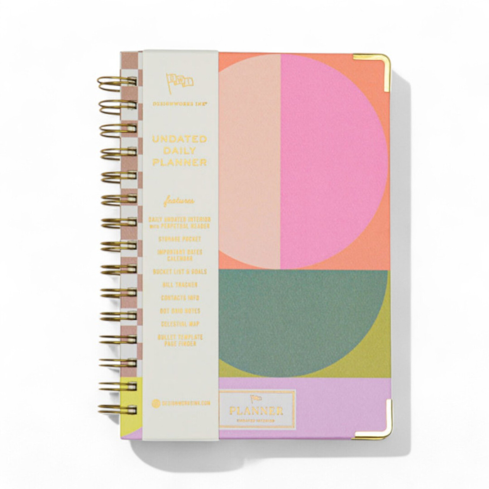 Designworks Undated 13 Month perpetual Planner- Geo Checks