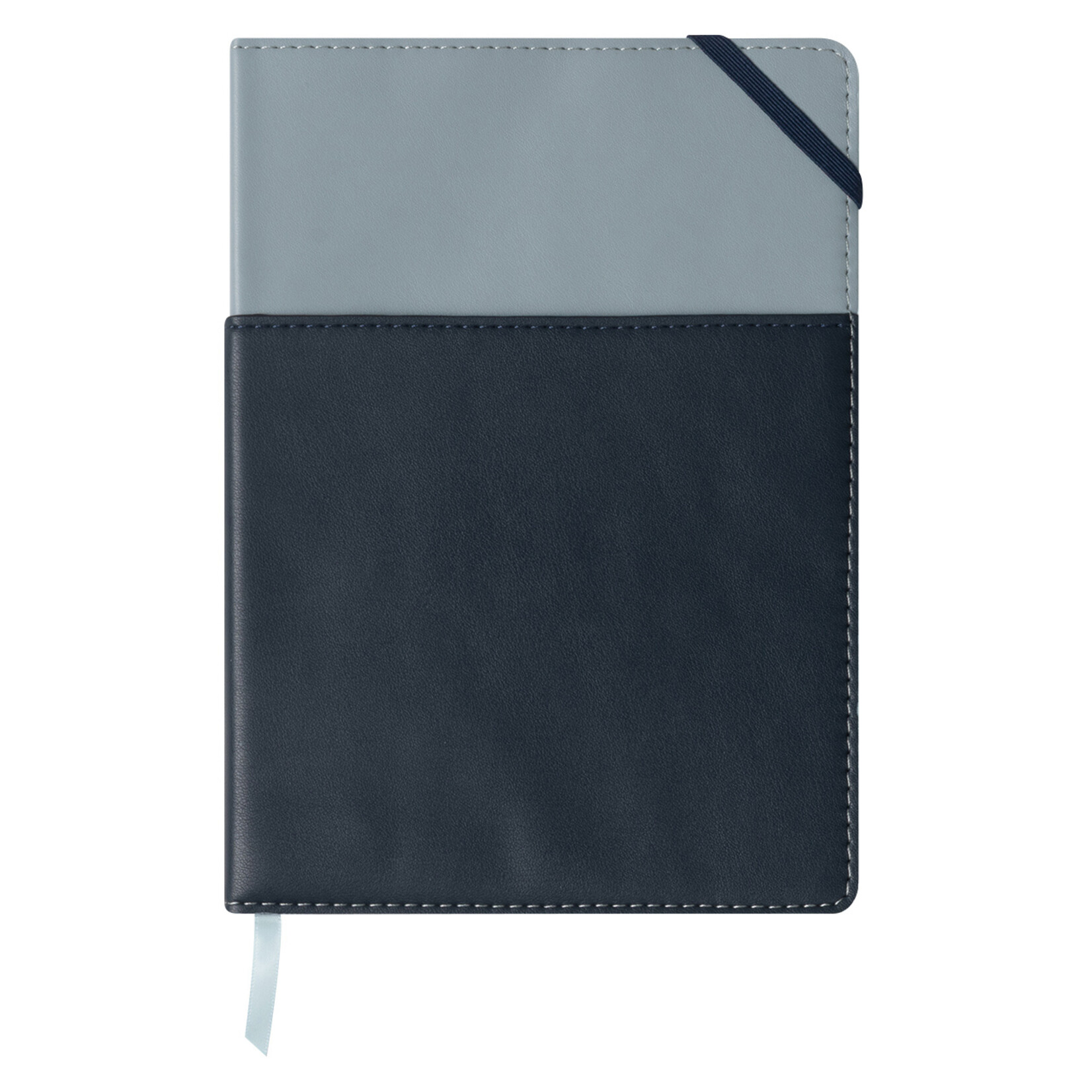 Designworks Ink Blue + Navy Vegan Leather Pocket Journal