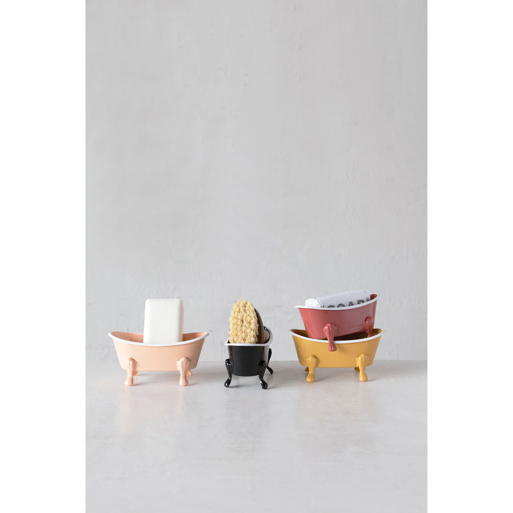 Creative Co-Op Metal Bathtub Soap Dish