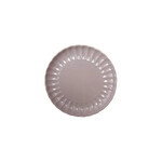 Creative Co-Op Stoneware Fluted Plate- 10" Lavender Glaze