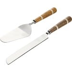 Creative Co-Op Stainless Steel Cake Servers SET OF 2