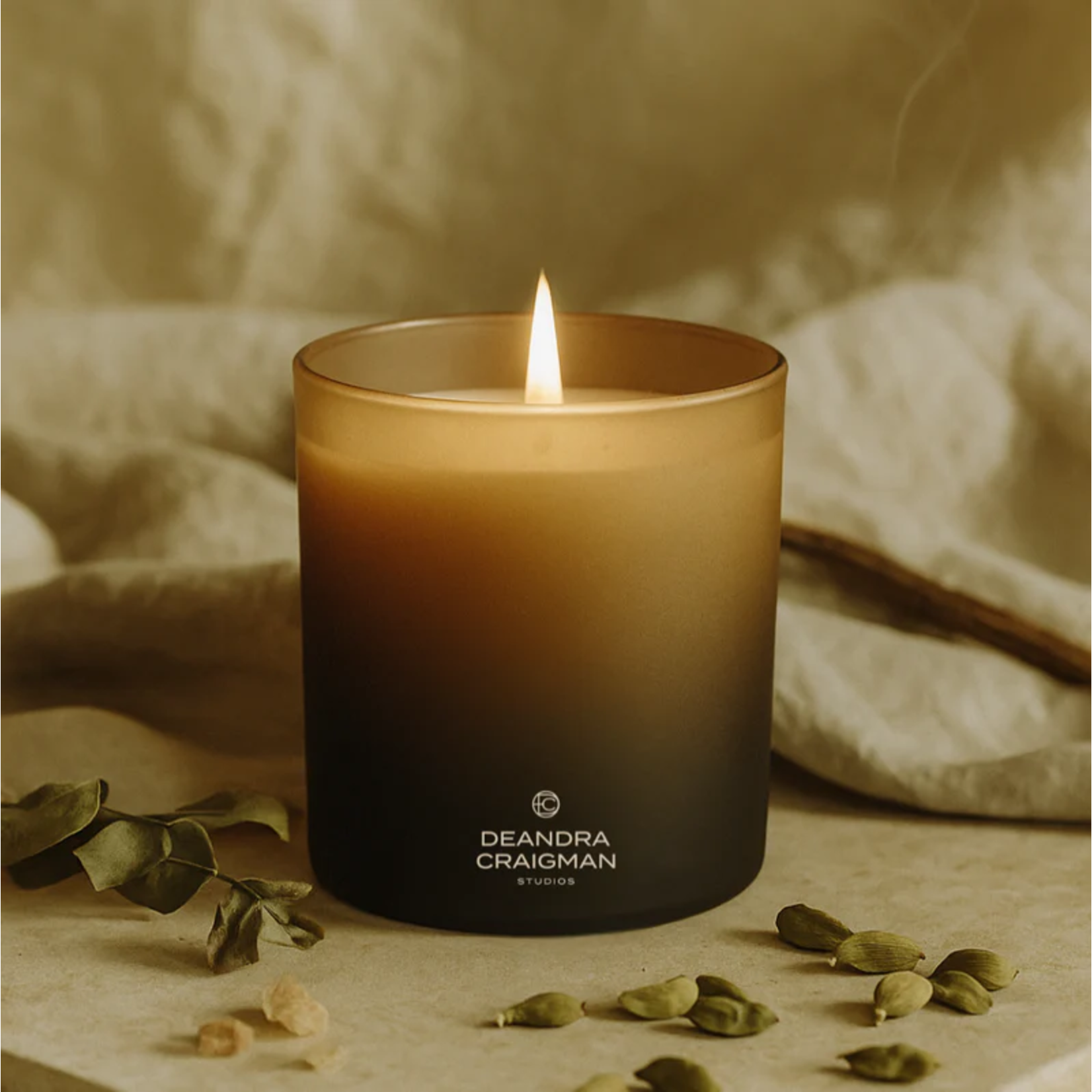 DeAndra Craigman Studios Santal Cardamom Candle & Playlist
