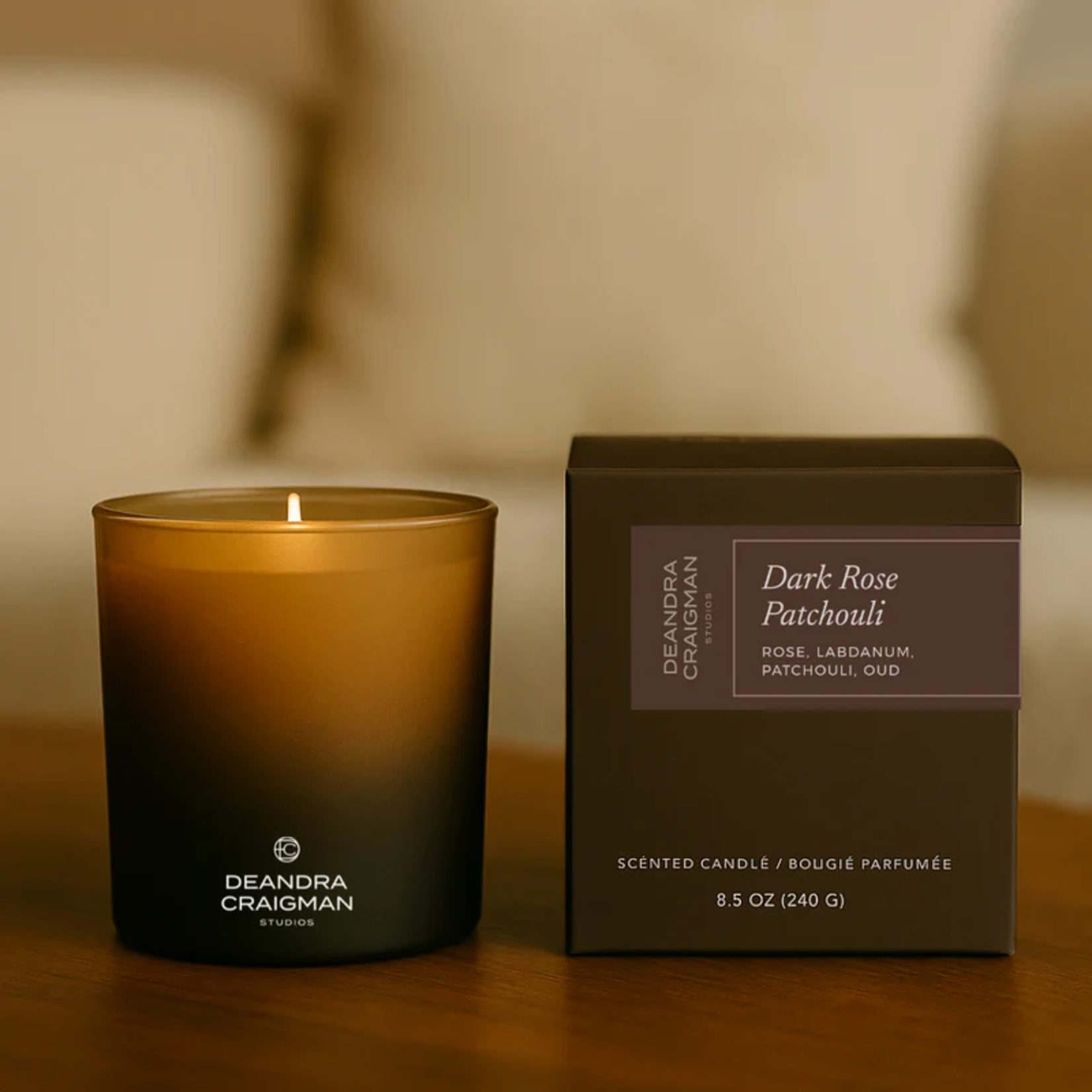 DeAndra Craigman Studios Signature Dark Rose Patchouli Candle & Playlist
