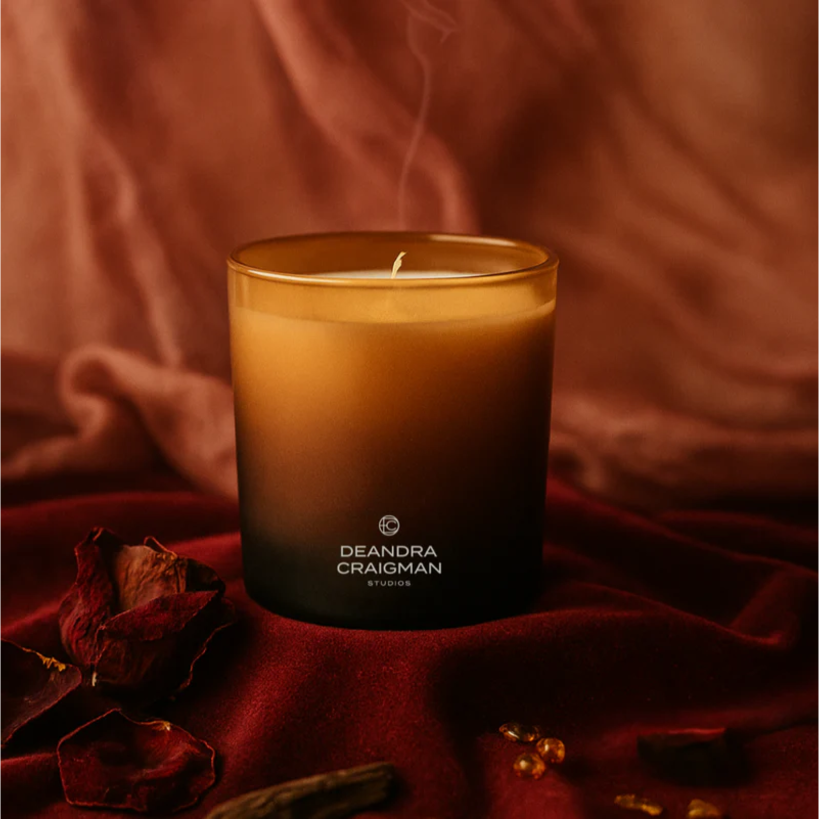 DeAndra Craigman Studios Signature Dark Rose Patchouli Candle & Playlist