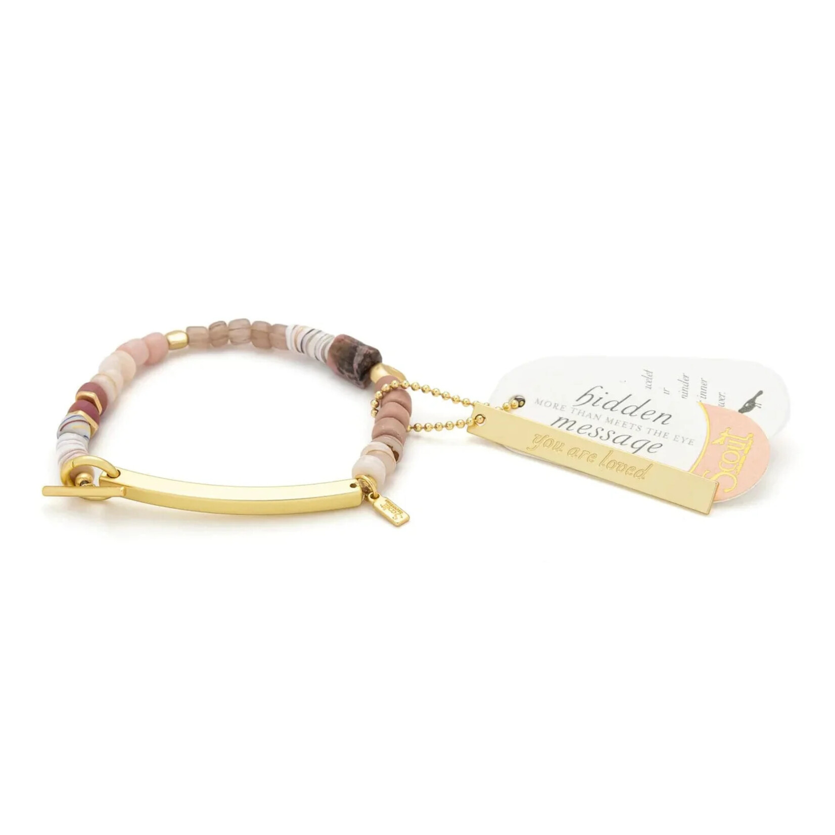 Scout Curated Wears You Are Loved Gold Bracelet