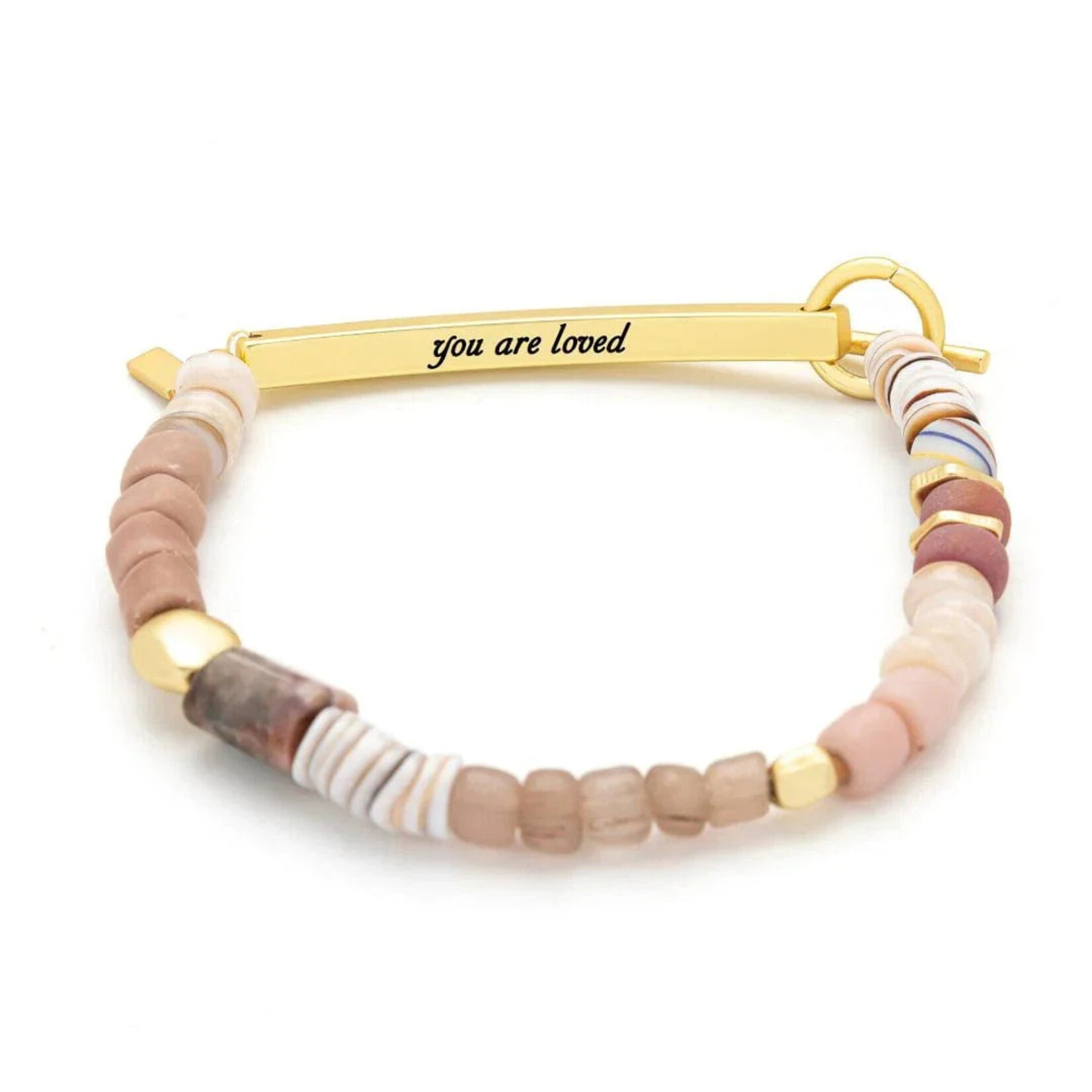 Scout Curated Wears You Are Loved Gold Bracelet