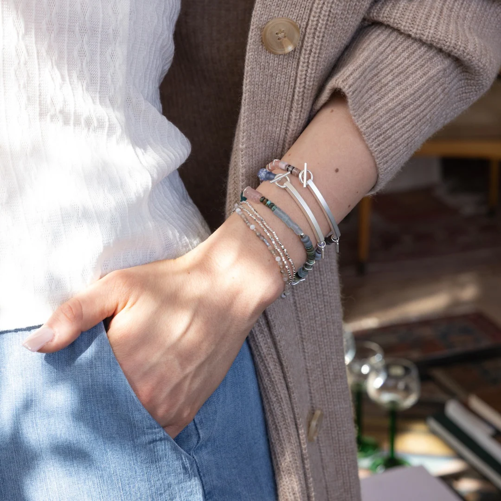 Scout Curated Wears You Are Brave Gold Bracelet