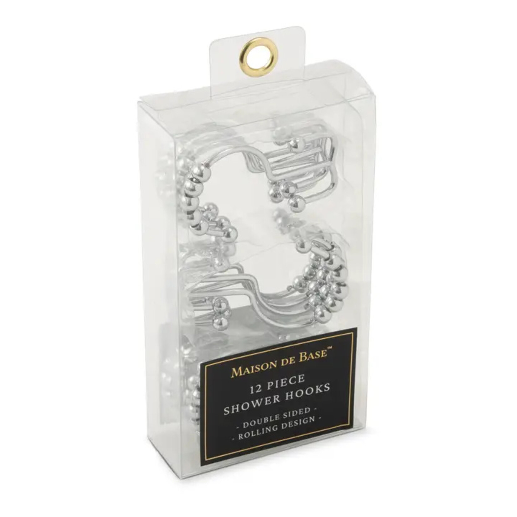 Core Home Silver Double Sided Shower Hooks