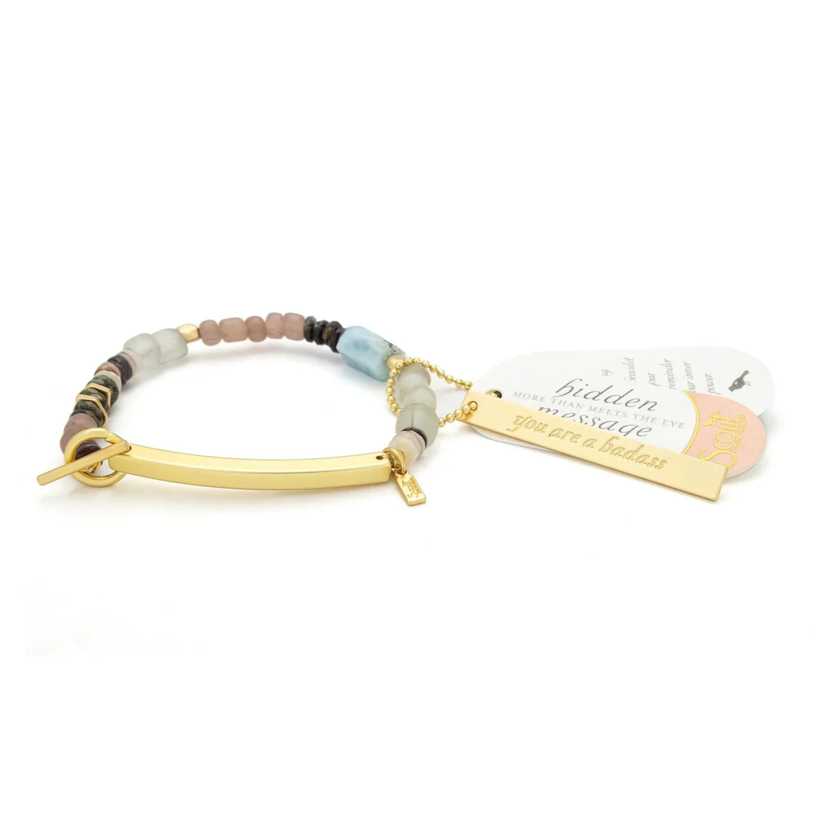 Scout Curated Wears You Are A Badass Gold Bracelet