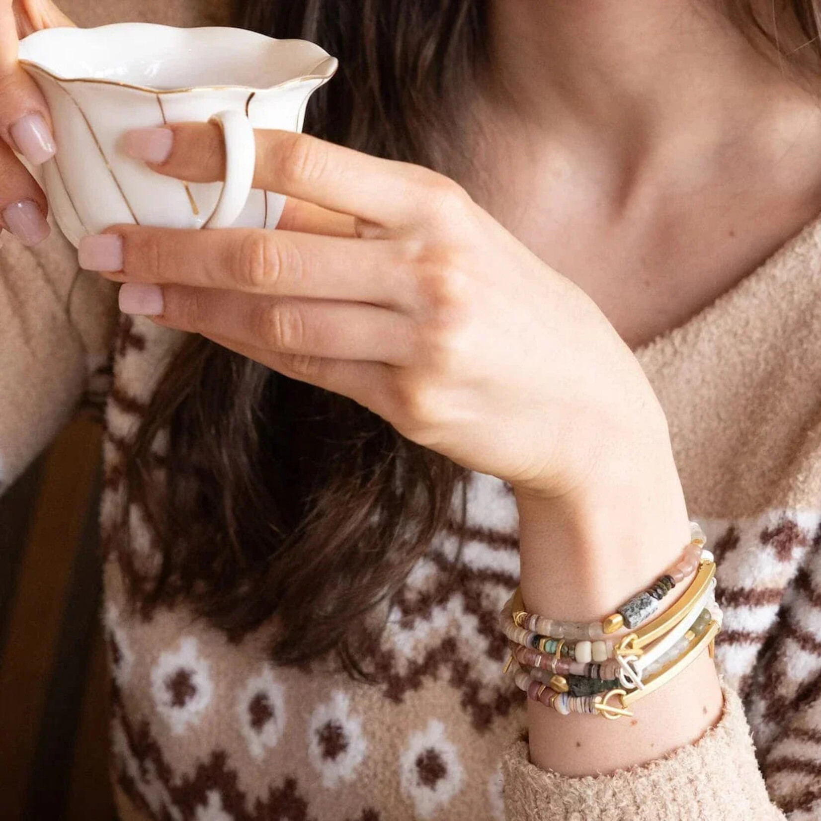 Scout Curated Wears You Are A Badass Gold Bracelet