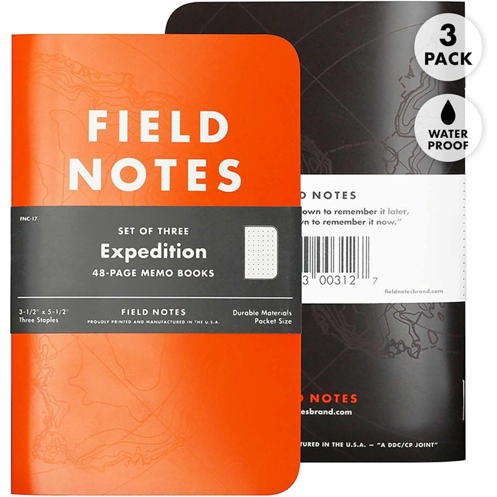 Field Notes Expedition 3- Pack Memo Book