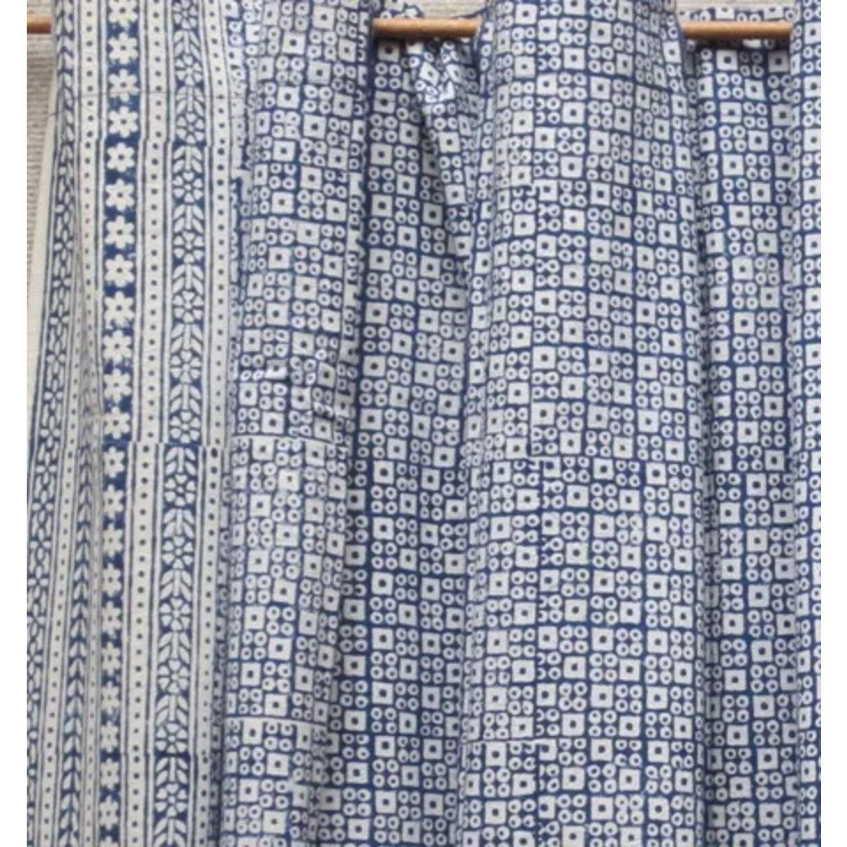 Natural Habitat Nona Blue Shower Curtain