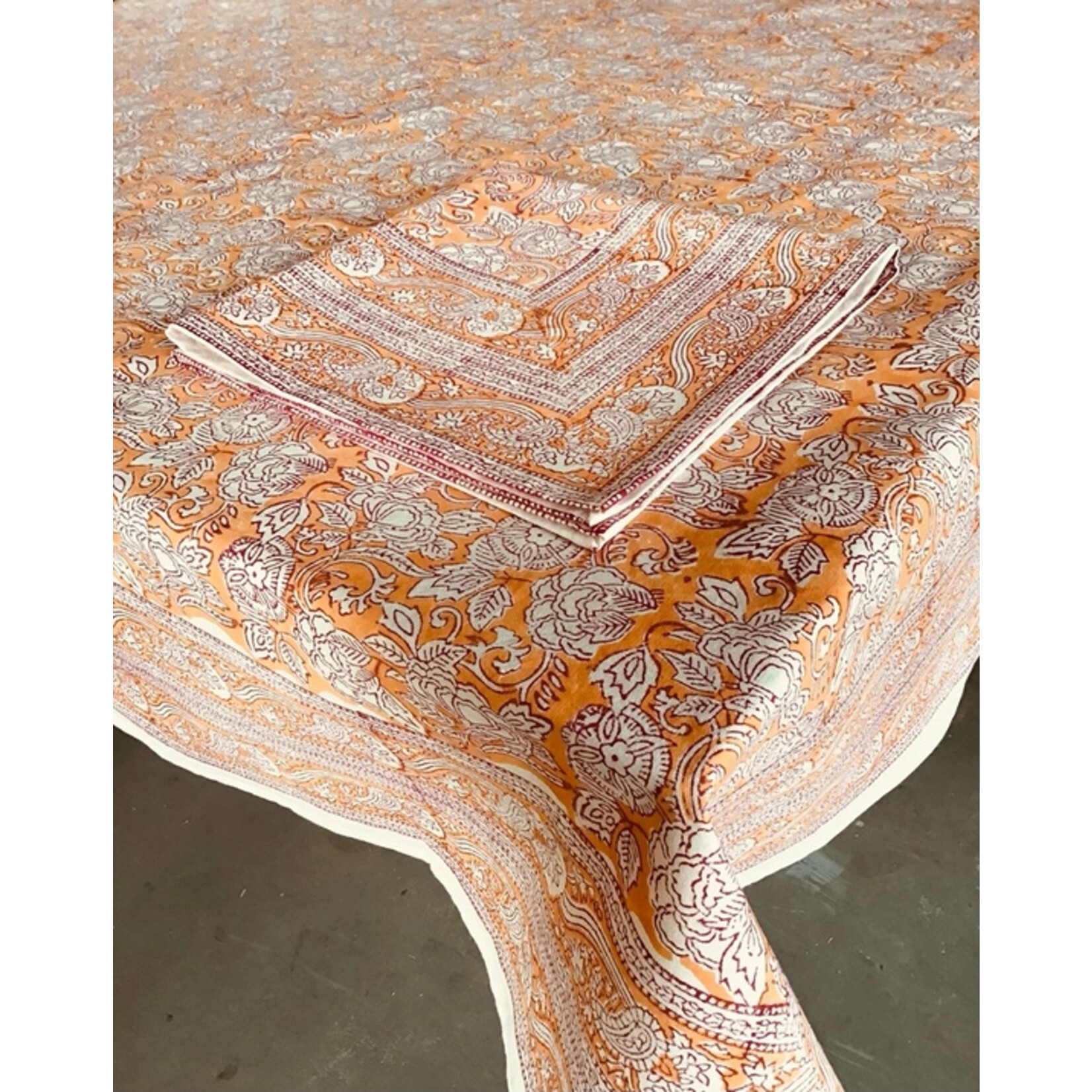 Natural Habitat Rashmi Orange Tablecloth (60 X 90)