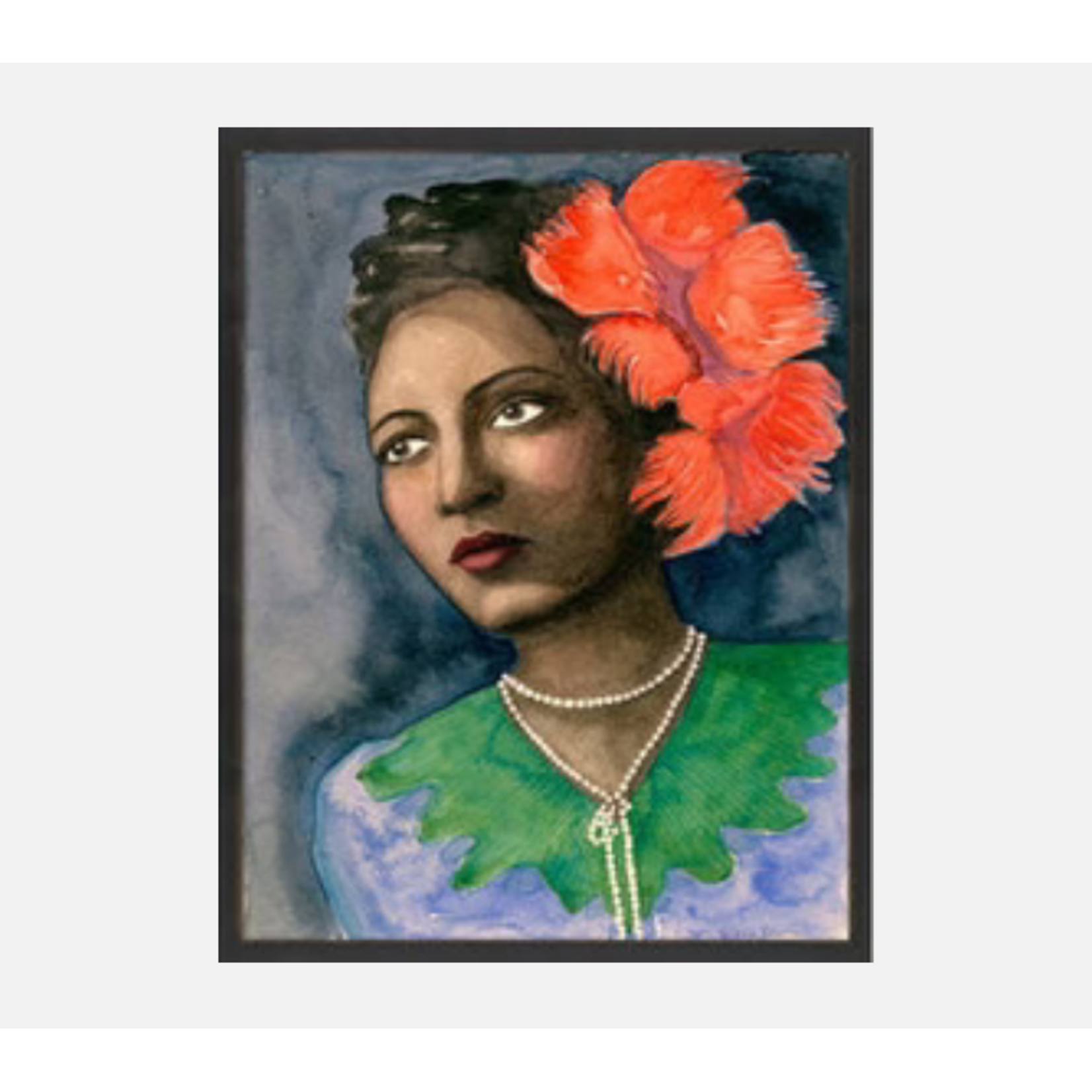 Zoe Bios Creative Billie Holiday Framed Artwork