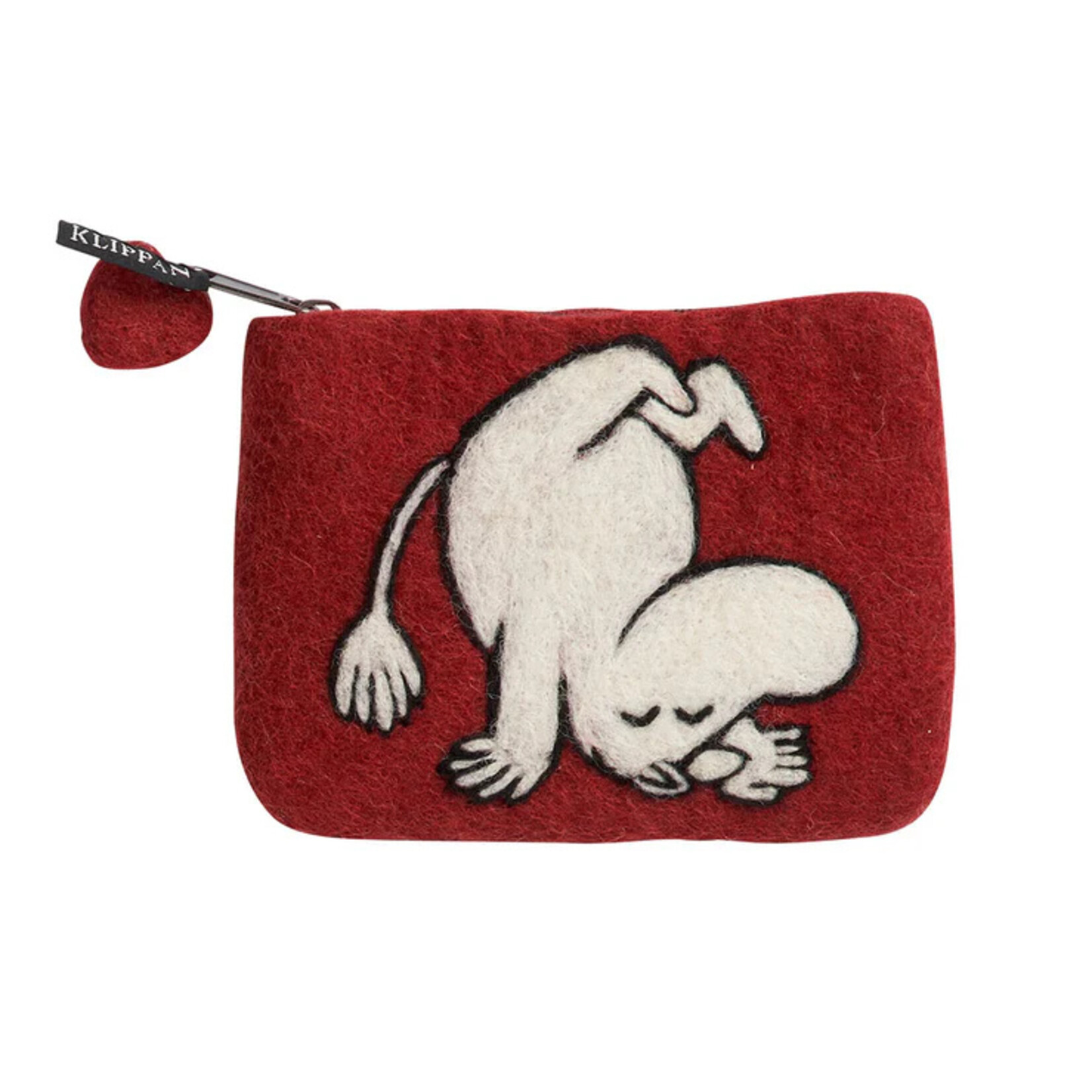 Just Dutch US Moomin Handmade Purse Up & Down Deep Red